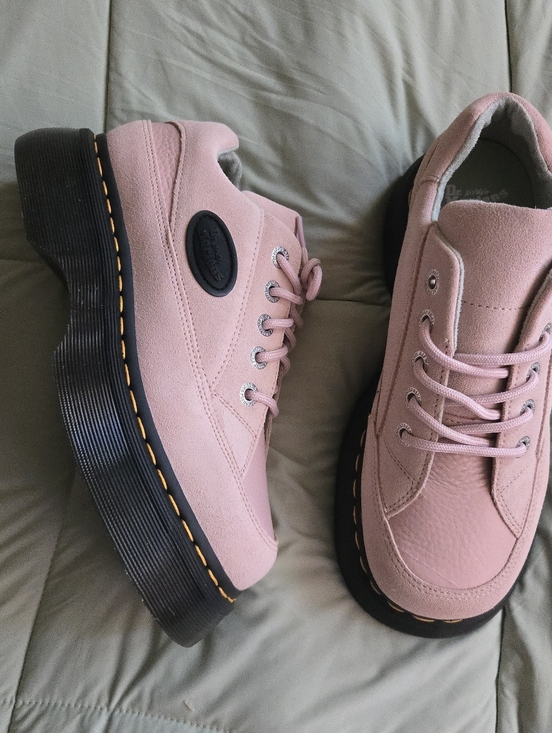 Dr. Martens Shoes - Dr. Martens Airwair Women Size 8 Platform Buzz 51 Powder Pink Suede 042026